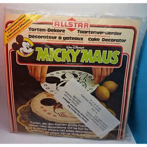 VTG Disney Cake Stencils Mickey Minnie Daisy Donald Goofy Allstar Germany Made